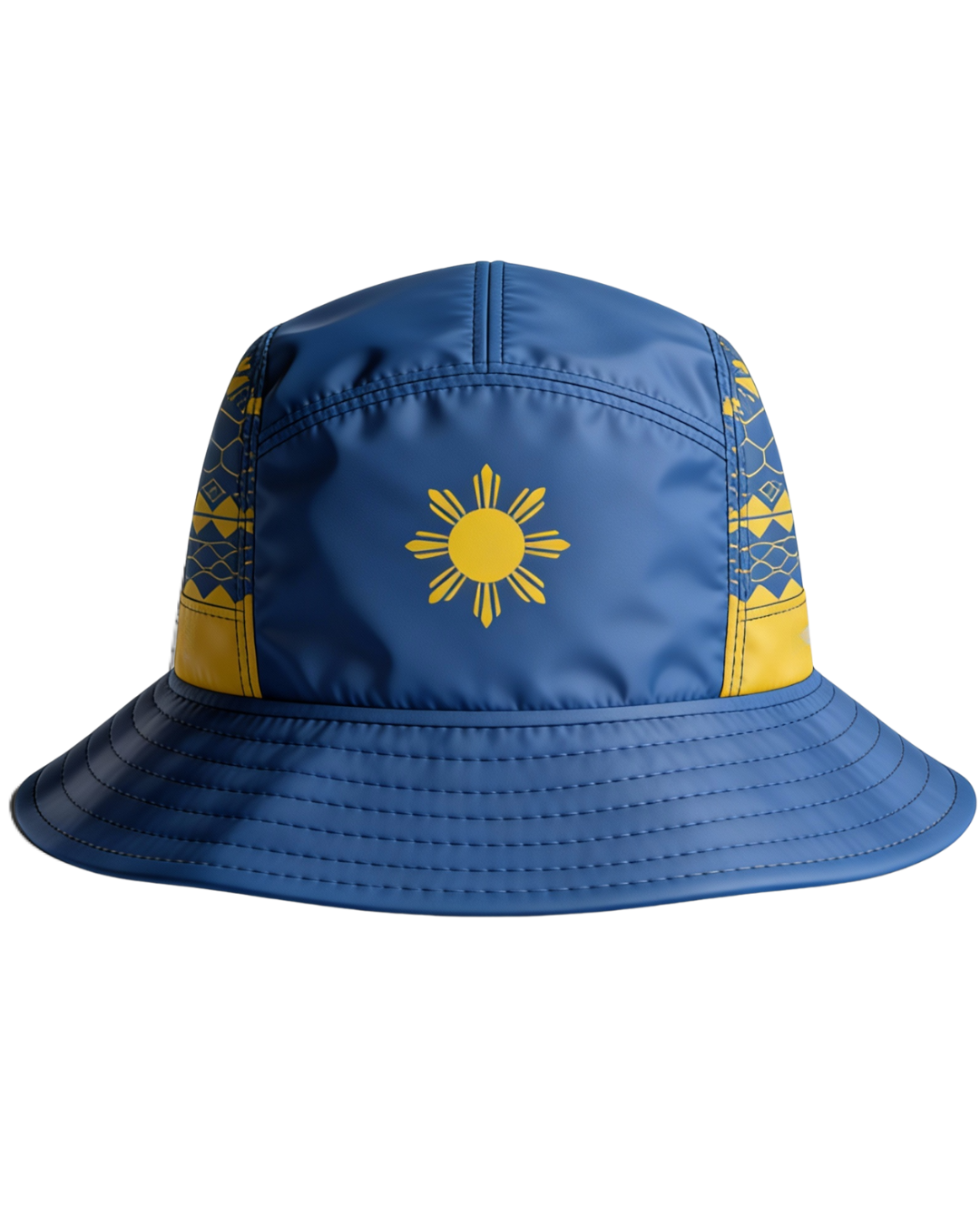 Tribal Bucket Hat - Blue & Yellow
