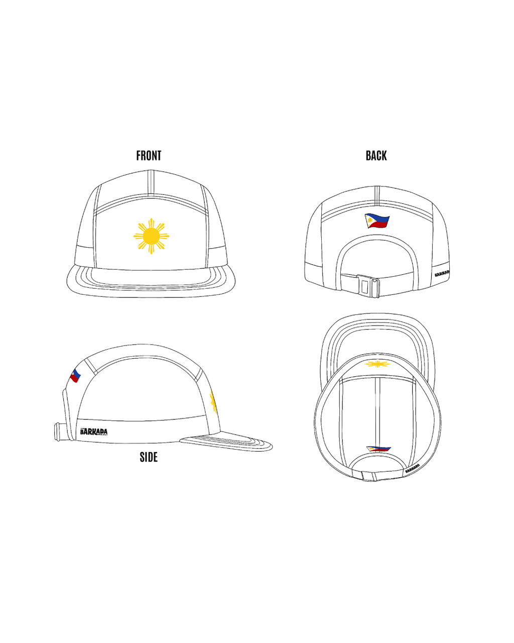 OG Filipino Sun Cap - White