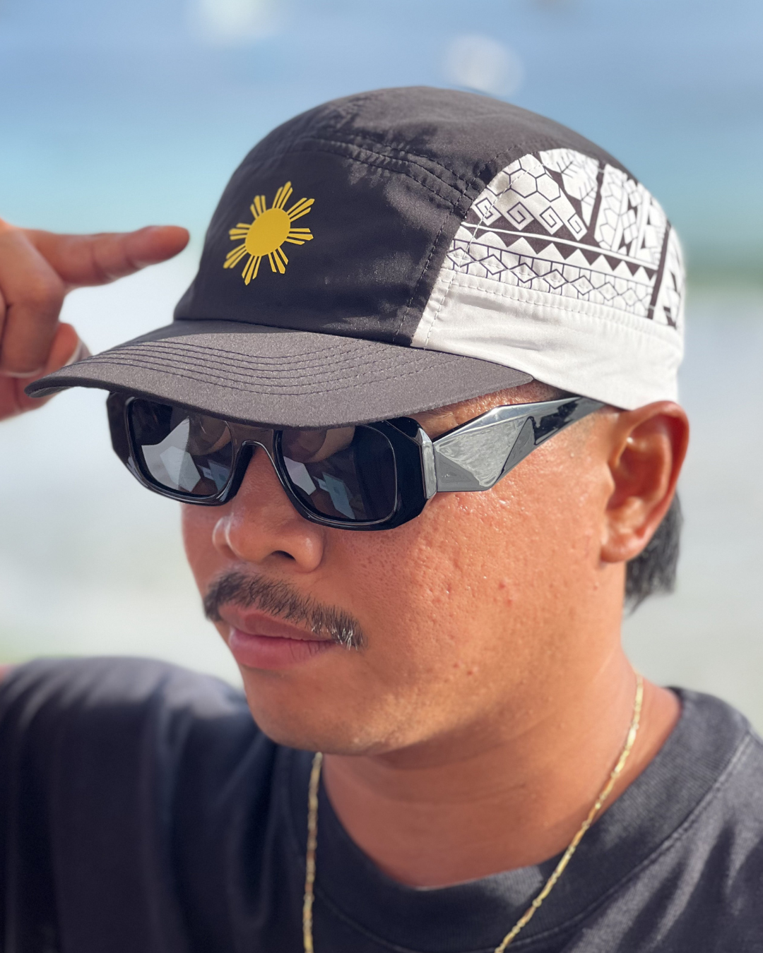 Pre-Order Filipino Tribal Cap - Black & White