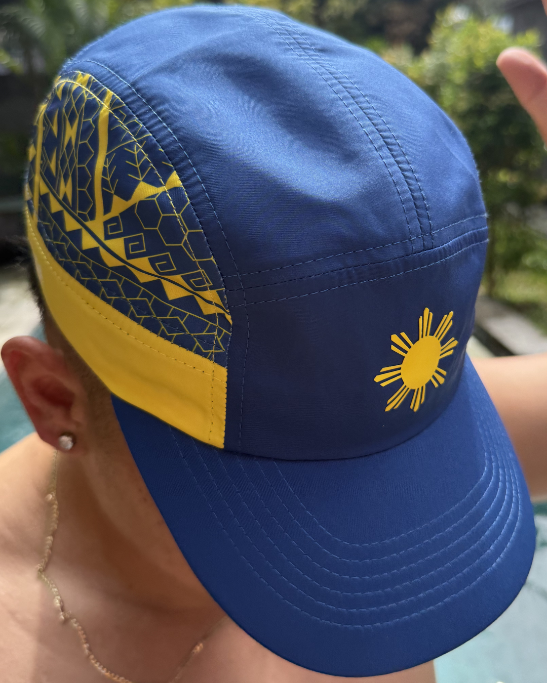 Pre-Order Filipino Tribal Cap - Blue & Yellow