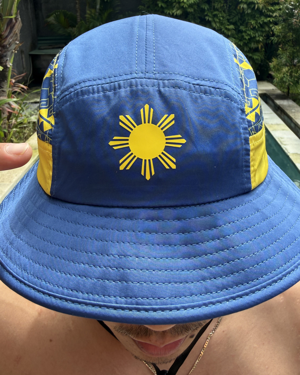 Tribal Bucket Hat - Blue & Yellow