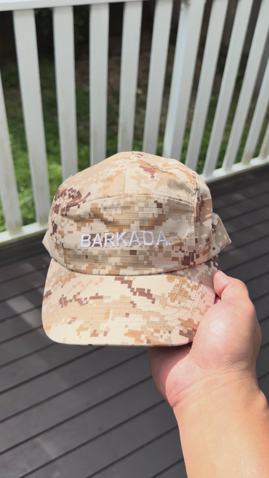 Barkada Brown Pixel Camo Print